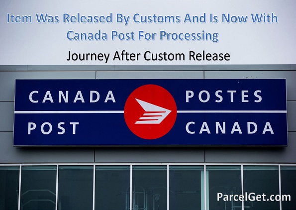 Item Was Released By Customs And Is Now With Canada Post For Processing